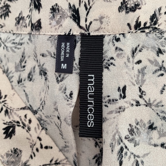 Maurices - Boho Peasant Girl Tank with Black Pleat & Floral Design - Picture 6 of 8